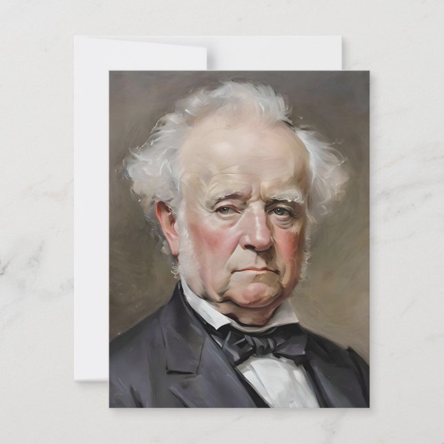 Portrait Of Martin Van Buren Holiday Card (Front)