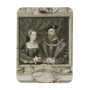 Portrait of Mary (1496-1533) Queen of France, and Magnet