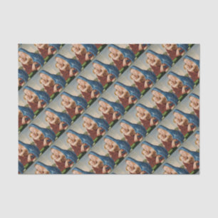 Portrait of Mary Holding  Baby Jesus Tissue Paper