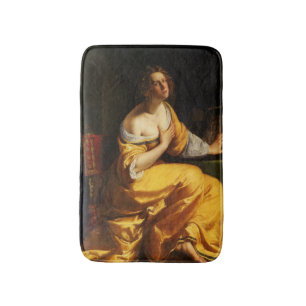 Portrait of Mary Magdalene (Artemisia Gentileschi) Bath Mat