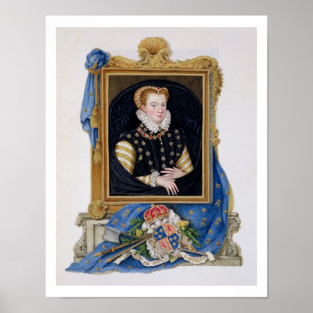Portrait of Mary Queen of Scots (1542-87) from 'Me Poster (Front)