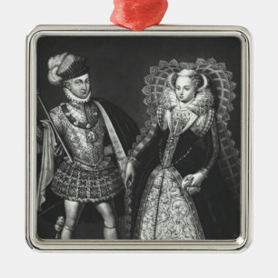 Portrait of Mary Queen of Scots Metal Tree Decoration