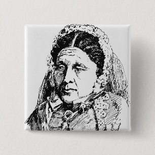Portrait of Mary Seacole 15 Cm Square Badge