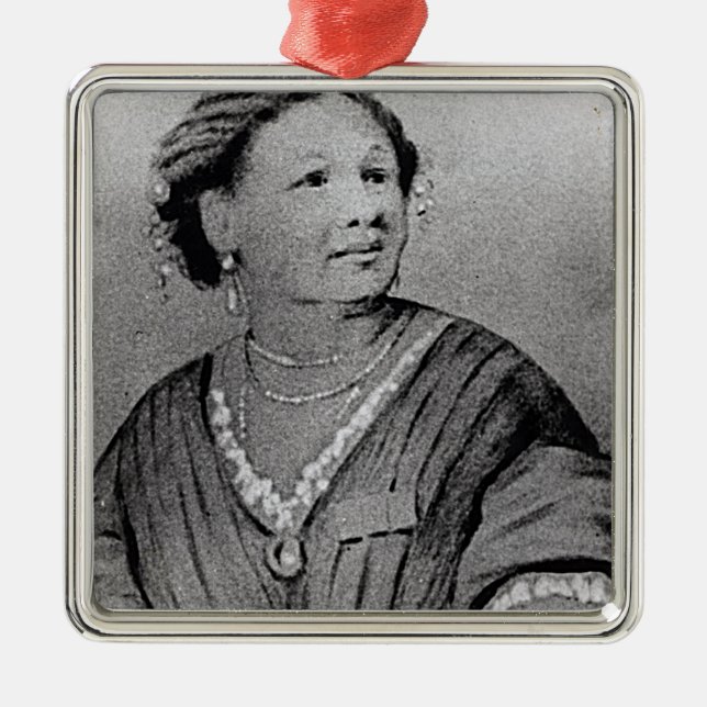 Portrait of Mary Seacole Metal Tree Decoration (Front)