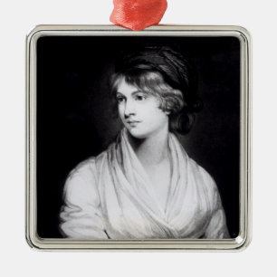 Portrait of Mary Wollstonecraft Godwin Metal Tree Decoration