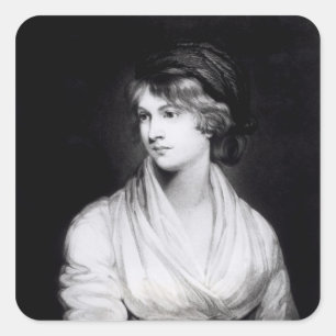 Portrait of Mary Wollstonecraft Godwin Square Sticker