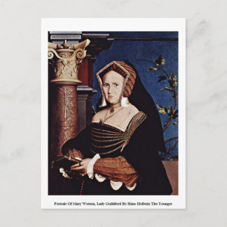 Portrait Of Mary Wotton, Lady Guildford Postcard
