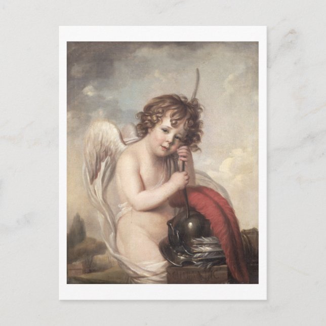 Portrait of Master Oswald Fawcett as Cupid (oil on Postcard (Front)