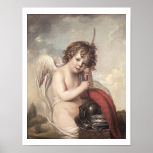 Portrait of Master Oswald Fawcett as Cupid (oil on Poster