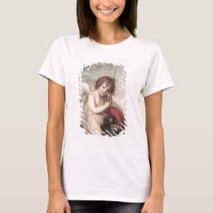 Portrait of Master Oswald Fawcett as Cupid (oil on T-Shirt