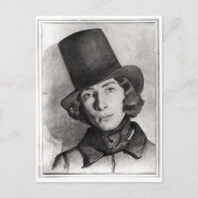 Portrait of Maurice Sand Postcard (Front)