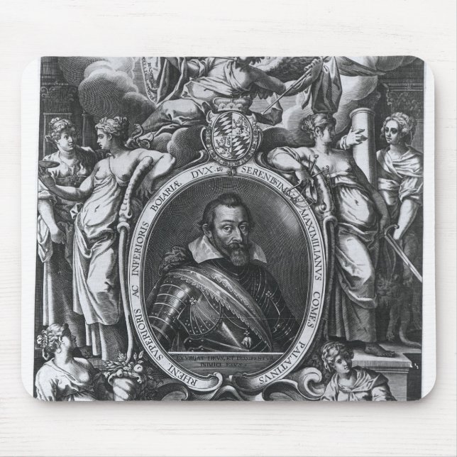 Portrait of Maximilian I of Bavaria Mouse Mat (Front)