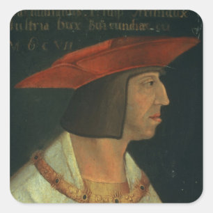 Portrait of Maximillian I Square Sticker