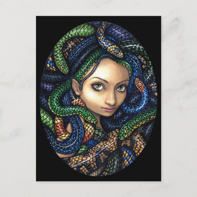"Portrait of Medusa" Postcard (Front)