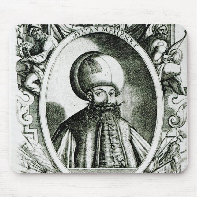 Portrait of Mehmet III Mouse Mat (Front)