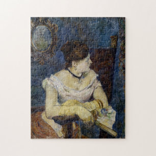 Portrait of Mette Gaugin, The Artists Wife Jigsaw Puzzle