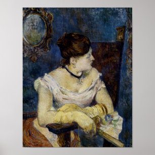 Portrait of Mette Gauguin, the Artist's Wife Poster