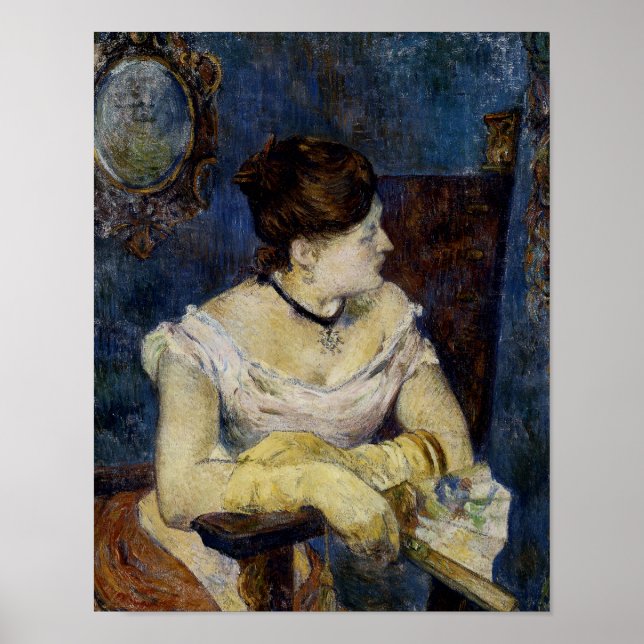 Portrait of Mette Gauguin, the Artist's Wife Poster (Front)