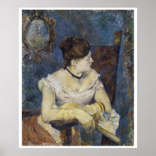 Portrait of Mette Gauguin, the Artist's Wife Poster