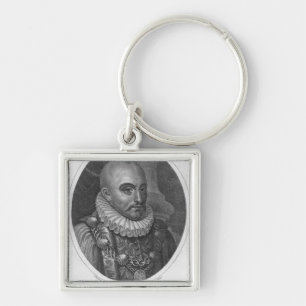 Portrait of Michel de Montaigne Key Ring