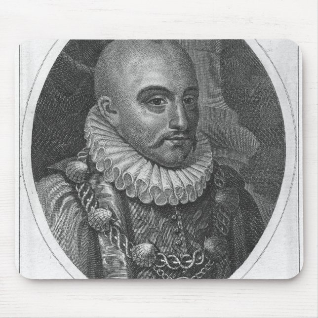Portrait of Michel de Montaigne Mouse Mat (Front)