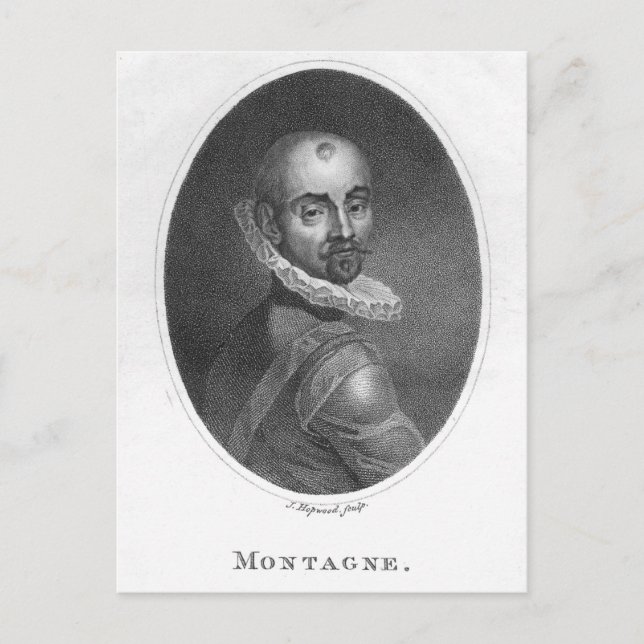 Portrait of Michel de Montaigne Postcard (Front)