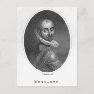 Portrait of Michel de Montaigne Postcard