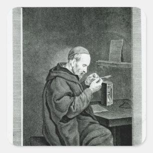 Portrait of Michel Nostradamus Square Sticker