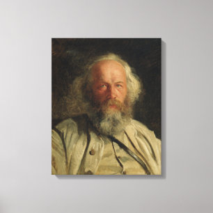 Portrait of Mikhail Alexandrovich Bakunin 1871 Canvas Print