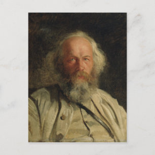 Portrait of Mikhail Alexandrovich Bakunin  1871 Postcard