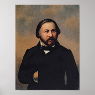 Portrait of Mikhail Ivanovich Glinka , 1850s Poster