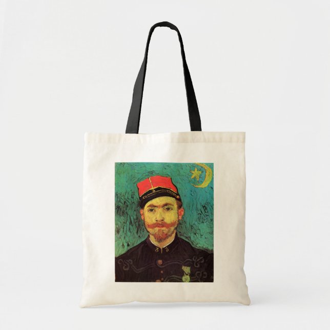 Portrait of Milliet, The Lover by Vincent van Gogh Tote Bag (Front)