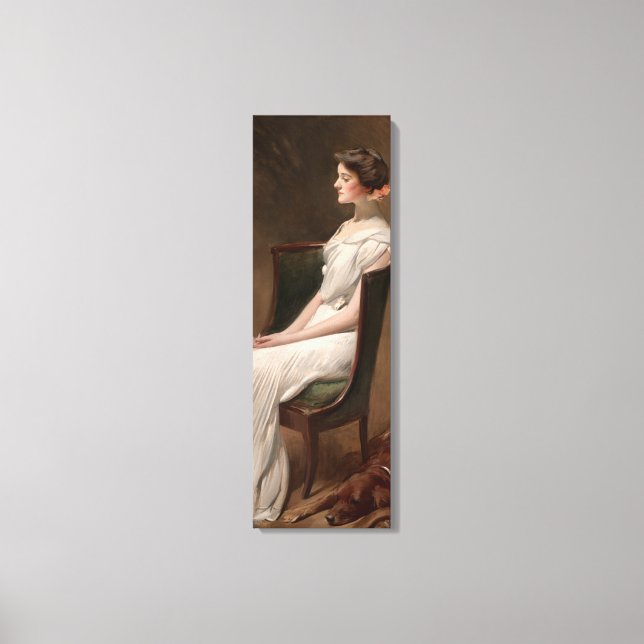 Portrait of Miss Dorothy Quincy Roosevelt Mrs Lang Canvas Print (Front)