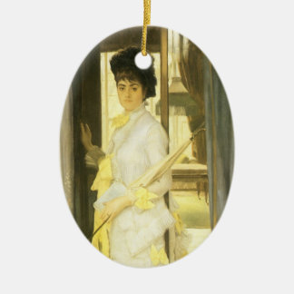 Portrait of Miss Lloyd by Tissot, Vintage Portrait Ceramic Tree Decoration