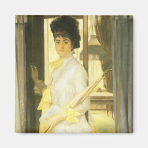 Portrait of Miss Lloyd by Tissot, Vintage Portrait Magnet