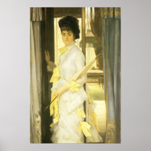 Portrait of Miss Lloyd by Tissot, Vintage Portrait Poster
