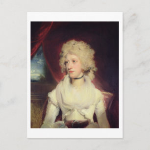 Portrait of Miss Martha Carr (oil on canvas) Postcard