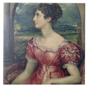 Portrait of Miss Puxley, 1826 (oil on canvas) (see Tile