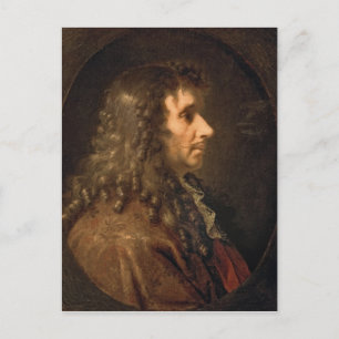 Portrait of Moliere  1660 Postcard