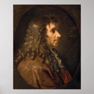 Portrait of Moliere  1660 Poster