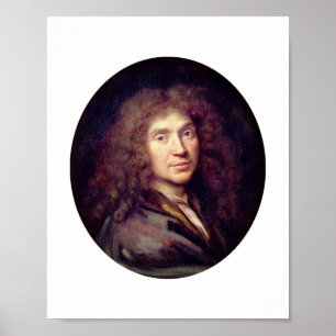 Portrait of Molière by Pierre Mignard (c. 1658) Poster