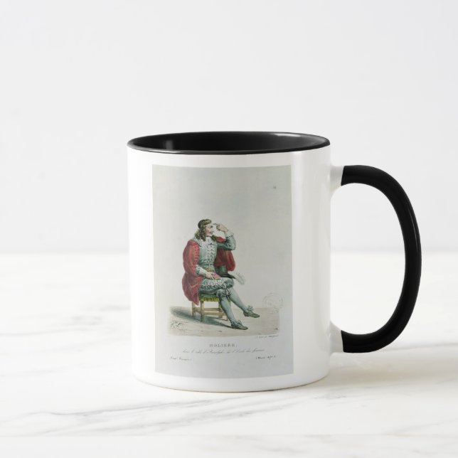 Portrait of Moliere  in the role of Arnolfe Mug (Right)