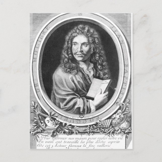 Portrait of Moliere Postcard (Front)