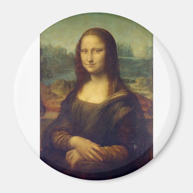 Portrait of Mona Lisa del Giocondo by Leonardo da  Magnet (Front)