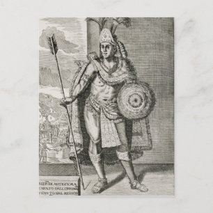 Portrait of Montezuma II Postcard