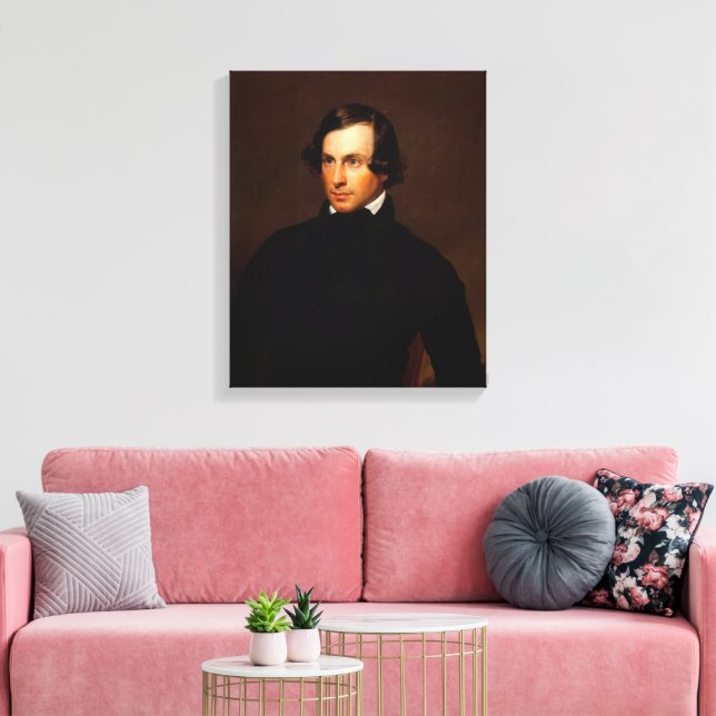 Portrait of Mr. Blodgett Canvas Print (Insitu(LivingRoom))