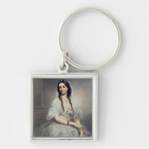Portrait of Mrs C.W.Stoughton (d.1907), Three-quar Key Ring