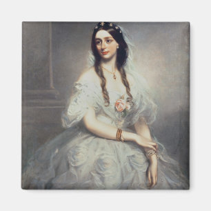 Portrait of Mrs C.W.Stoughton (d.1907), Three-quar Magnet