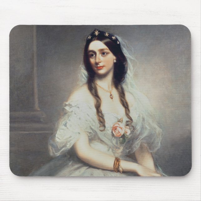 Portrait of Mrs C.W.Stoughton (d.1907), Three-quar Mouse Mat (Front)