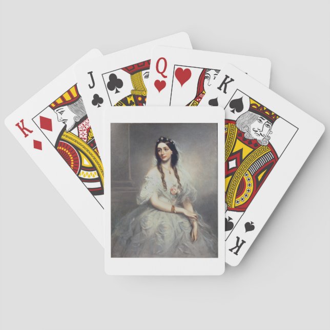 Portrait of Mrs C.W.Stoughton (d.1907), Three-quar Playing Cards (Back)